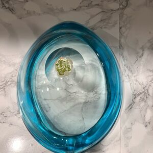 Murano Elegant Blue Glass Art Piece